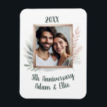 5th Frame Wedding Anniversary Photo Keepsake Magnet<br><div class="desc">This customised magnet is the perfect way to celebrate your wedding milestone with your favourite personalised photo for a timeless keepsake for years to come.</div>