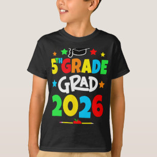 5th Grade 2026 Fifth Grade Grad Elementary School T-Shirt