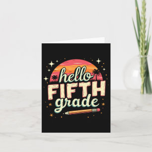 5th Grade Back To School Essentials Card