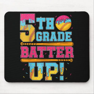 5th Grade Batter Up Softball Baseball Basketball B Mouse Mat