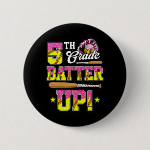 5th Grade Butter Up Softll Ice Cream Drip Ck To Sc 6 Cm Round Badge