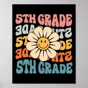 5th Grade Daisy Colourful Back To School Fifth Gra Poster