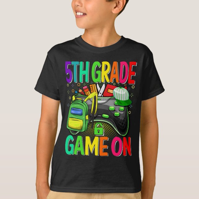 5th Grade Game On Back To School  T-Shirt (Front)