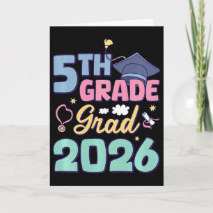 5th Grade Graduation 2026 Proud Grad Elementary Sc Card