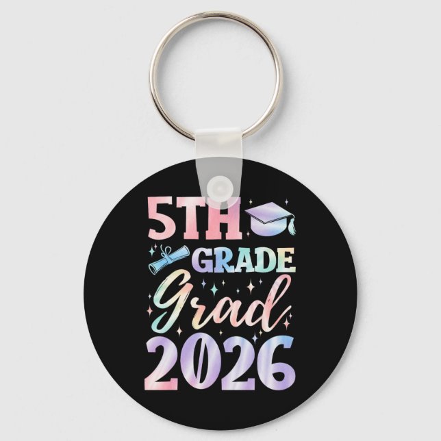 5th Grade Graduation Cl 2026 Elementary School Gra Key Ring (Front)
