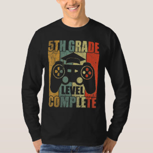 5th Grade Graduation Gamer Boys Level Complete Vid T-Shirt
