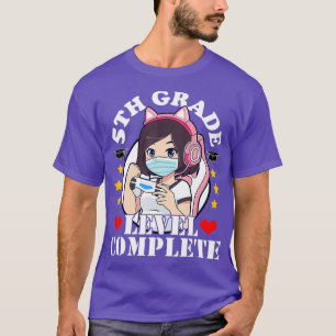 5th Grade Graduation Girl Loves Anime Gaming T-Shirt