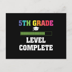 5th Grade Graduation Level Complete Student Gift Postcard