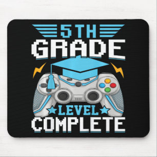 5th Grade Level Complete Gamer Cl Of 2024 Graduati Mouse Mat