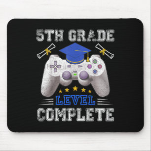 5th Grade Level Complete Gamer Cl Of 2025 Graduati Mouse Mat