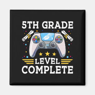 5th Grade Level Complete Gamer Kids Cl Of 2025 Boy Magnet