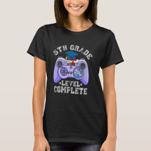 5th Grade Level Complete Graduation Gaming Class 2 T-Shirt