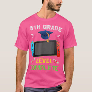 5th grade Level Complete Graduation gaming class 2 T-Shirt
