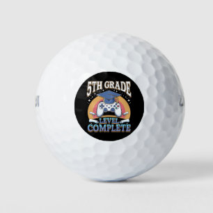 5th Grade Level Complete Graduation Gaming Gamer Golf Balls