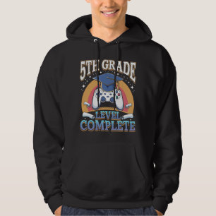 5th Grade Level Complete Graduation Gaming Gamer Hoodie