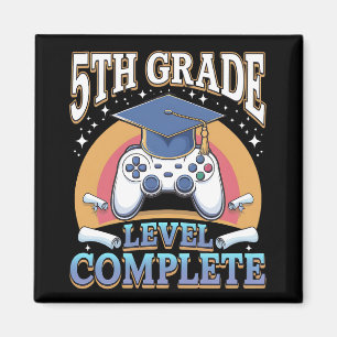 5th Grade Level Complete Graduation Gaming Gamer Magnet