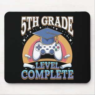 5th Grade Level Complete Graduation Gaming Gamer Mouse Mat