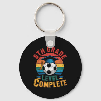 5th Grade Level Complete Soccer Boy Girl Last Day Key Ring
