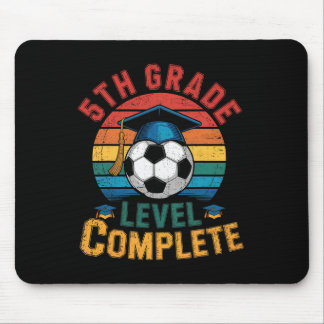 5th Grade Level Complete Soccer Boy Girl Last Day Mouse Mat