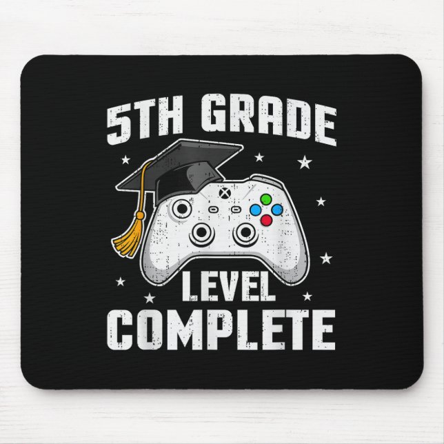 5th Grade Level Complete Video Game Fifth Grade Gr Mouse Mat (Front)