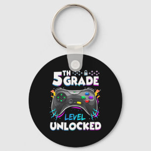 5th Grade Level Unlocked Back To School First Day Key Ring