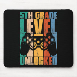 5th Grade Level Unlocked Back To School Game Contr Mouse Mat