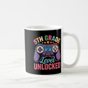 5th Grade Level Unlocked Shirt – Gamer Back To Sch Coffee Mug