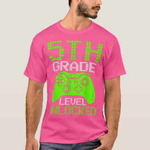 5th Grade Level Unlocked Video Game Back to School T-Shirt