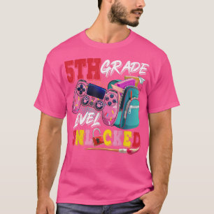 5th Grade Level Unlocked Video Game Back to School T-Shirt