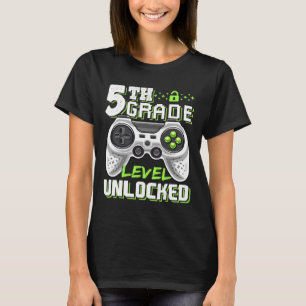5th Grade Level Unlocked Video Game Back To School T-Shirt