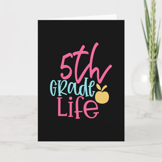 5th Grade Life Card (Front)