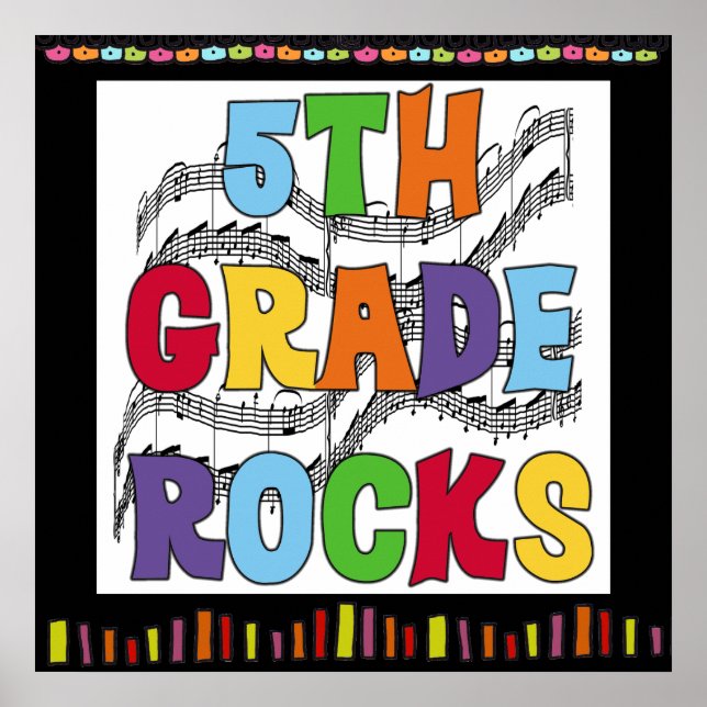 5th Grade Rocks Classroom Poster (Front)