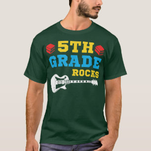 5th Grade Rocks Guitar Back to School Fifth Grade T-Shirt