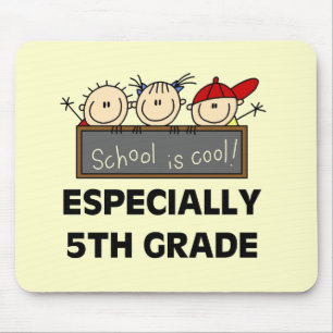 5th Grade School is Cool Tshirts and Gifts Mouse Mat
