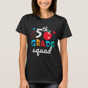 5th Grade Squad Boys Girls Teachers Cute Back To S T-Shirt