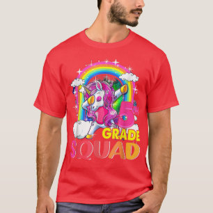 5th Grade Squad Dabbing Unicorn Girls Kids Back To T-Shirt