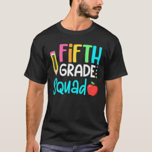 5Th Grade Squad Team Crew Back School Graduation T T-Shirt