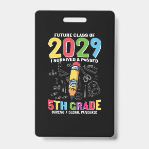 5th Grade Teacher 5th Grade During A Global ID Badge