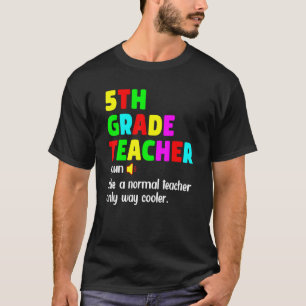 5th Grade Teacher Definition Happy First Day Of Sc T-Shirt