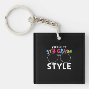 5th Grade Teacher Fifth Grade Style Key Ring