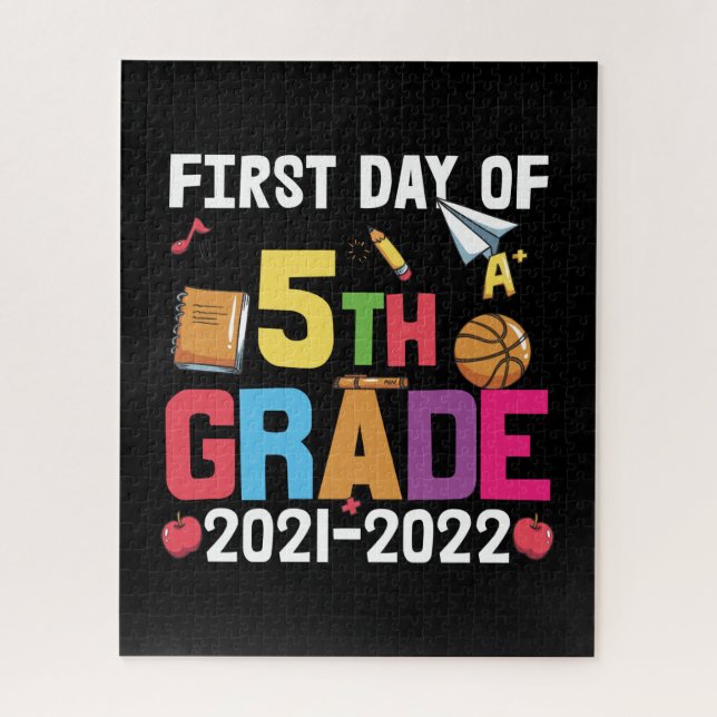 5th Grade Teacher First Day Of 5th Grade Jigsaw Puzzle (Vertical)