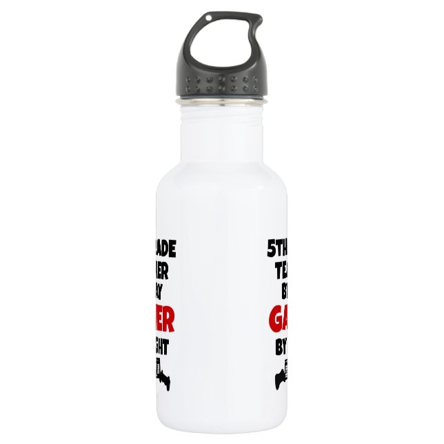 5th Grade Teacher Gamer 532 Ml Water Bottle (Front)