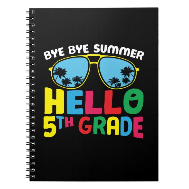 5th Grade Teacher Hello 5th Grade Notebook (Front)