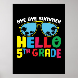 5th Grade Teacher Hello 5th Grade Poster