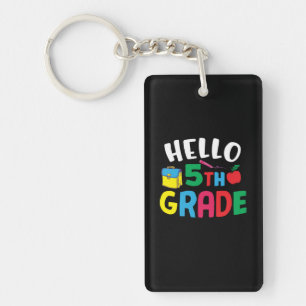 5th Grade Teacher Hello Fifth Grade Key Ring