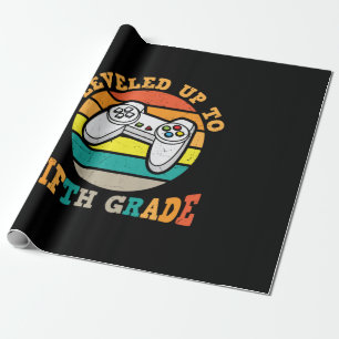 5th Grade Teacher Level Up To Fifth Grade Wrapping Paper