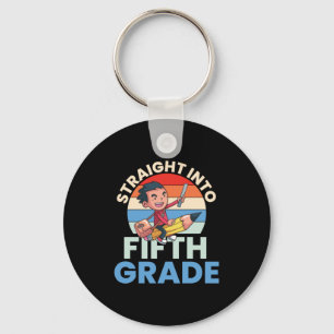 5th Grade Teacher Straight Into Fifth Grade Key Ring