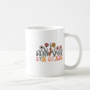 5th Grade Teacher Wildflower Floral Back To School Coffee Mug