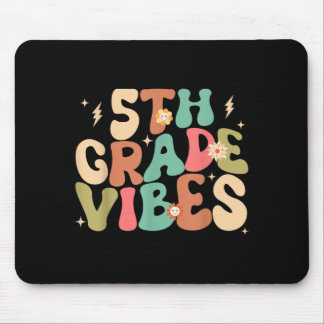 5th Grade Vibes Groovy Back To School Mouse Mat