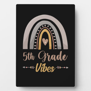 5th Grade Vibes Rainbow Fifth Grade Back to School Plaque